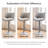 Swivel Faux Leather Upholstered Barstools Adjutable Height Counter Stool with Metal Frame-1724215433