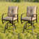 Kain Metal Outdoor 30'' Bar Stool with Cushion