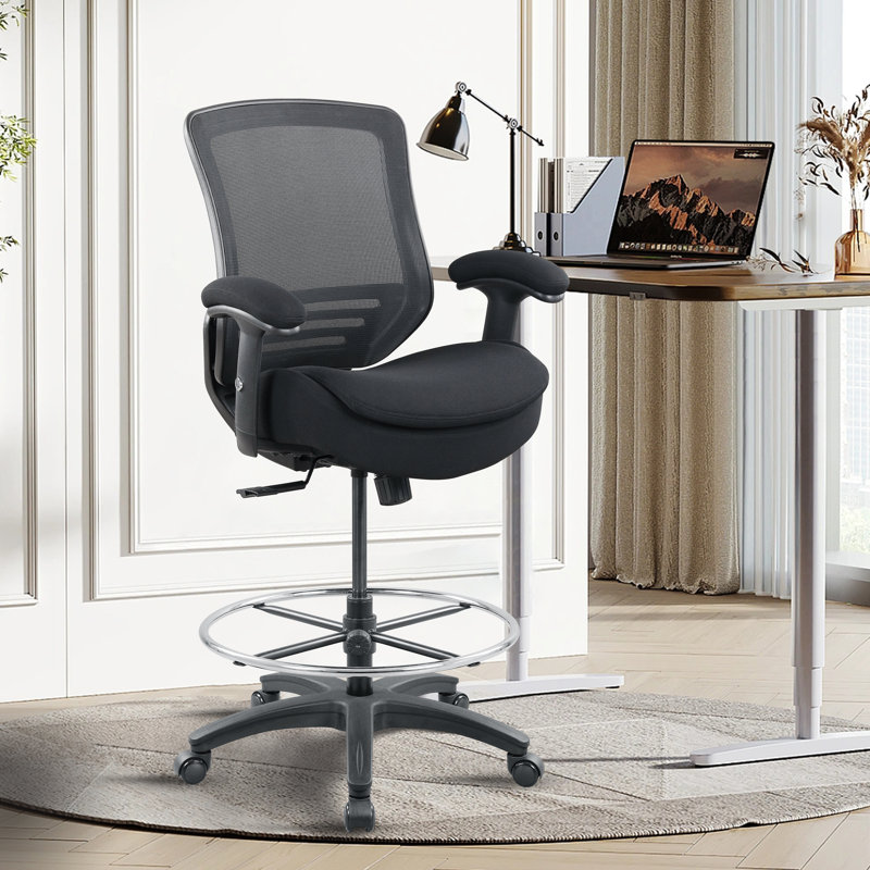 Latitude Run® Kathlynn Fabric Drafting Chair