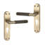Connaught Knurled Lever on Backplate Euro Matt Antique