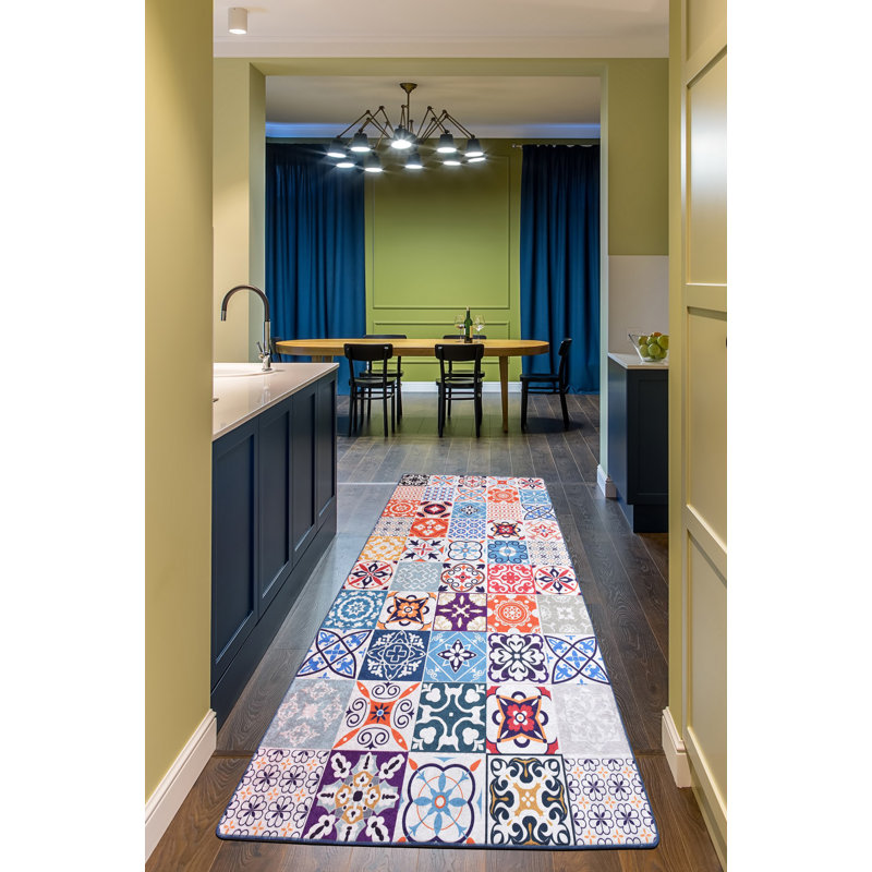 Durable Hall Carpet (3.3 x 9.8 ft), 100% Polyester, 0.16 in Pile Height | Antibacterial, Non-Slip Underside, Machine Washable | Perfect for Entryway & Living Room Decor, Soft and Easy to Maintain