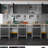 Lockable Wall Mounted Storage Cabinets for Garage, Metal Tool Chest with 1 Locking Door, Black and Grey