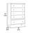 Ping 38'' W 5 - Drawer Dresser-32736039