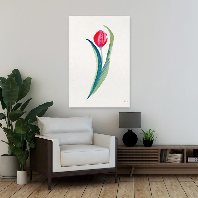 Art de fleur de tulipe contemporain Garden Gift III, H 36 po x l 24 po