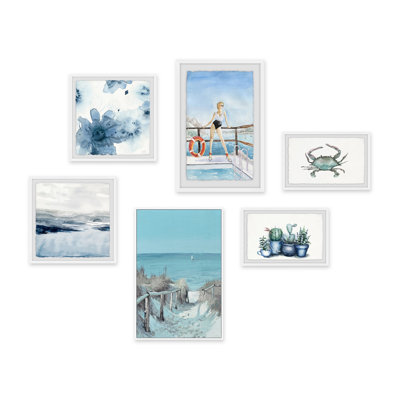 Abdirazaq Into the Azure Hexaptych
