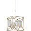 Steward 4 - Light Gold Square/Rectangle Pendant