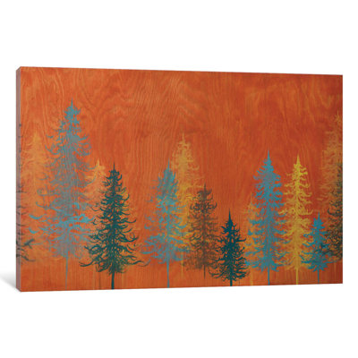 Orange Trees by Emily Magone - Wrapped Canvas Painting