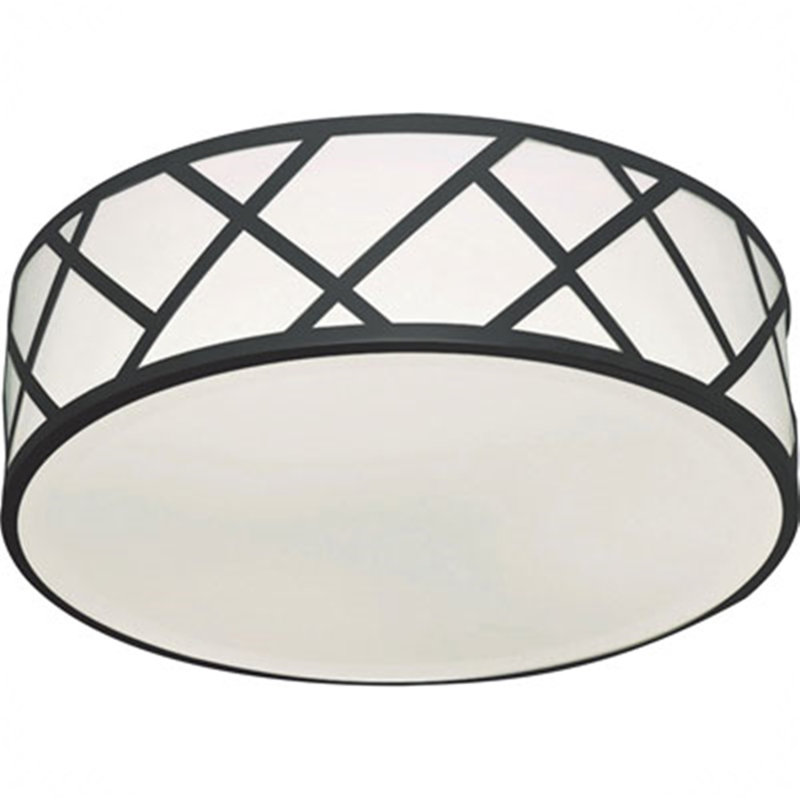 Acrylic LED Flush Mount, Black