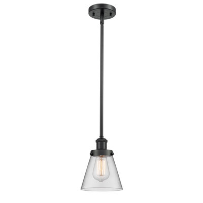 Ballston Urban Cone - 1 Light 6" Stem Hung Mini Pendant