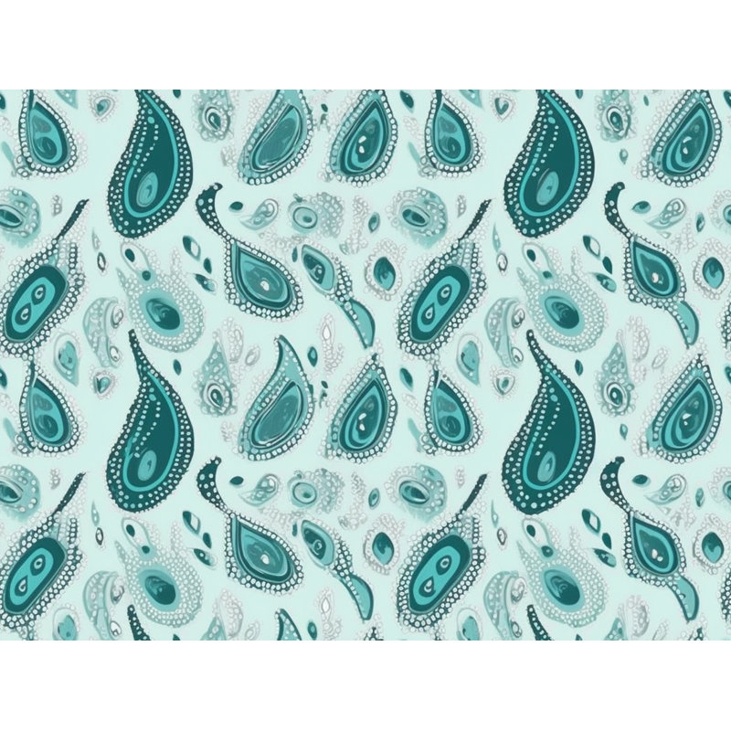 Paisley Shower Curtain -  abstract Bathroom Decor, 93"H x 70"W