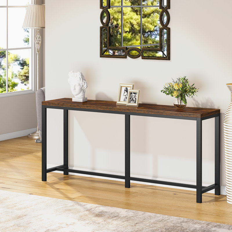 Console 70,86 po Nagata, Brun / noir brut