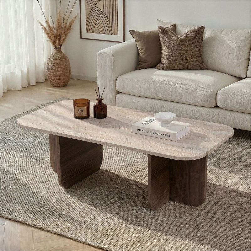 Coffee Table, Travertine