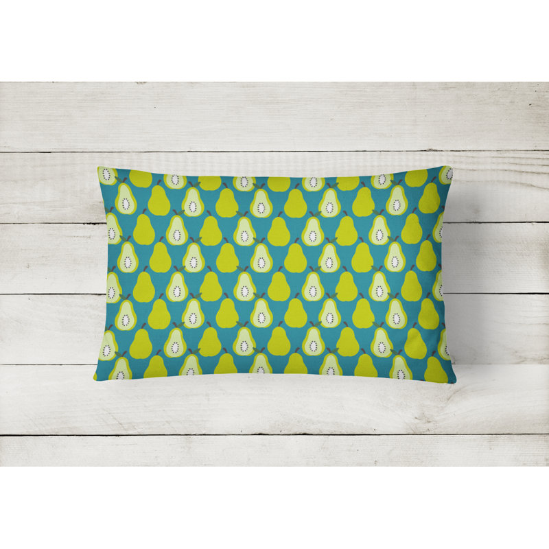 Pears Pears on Lumbar Pillow, Green