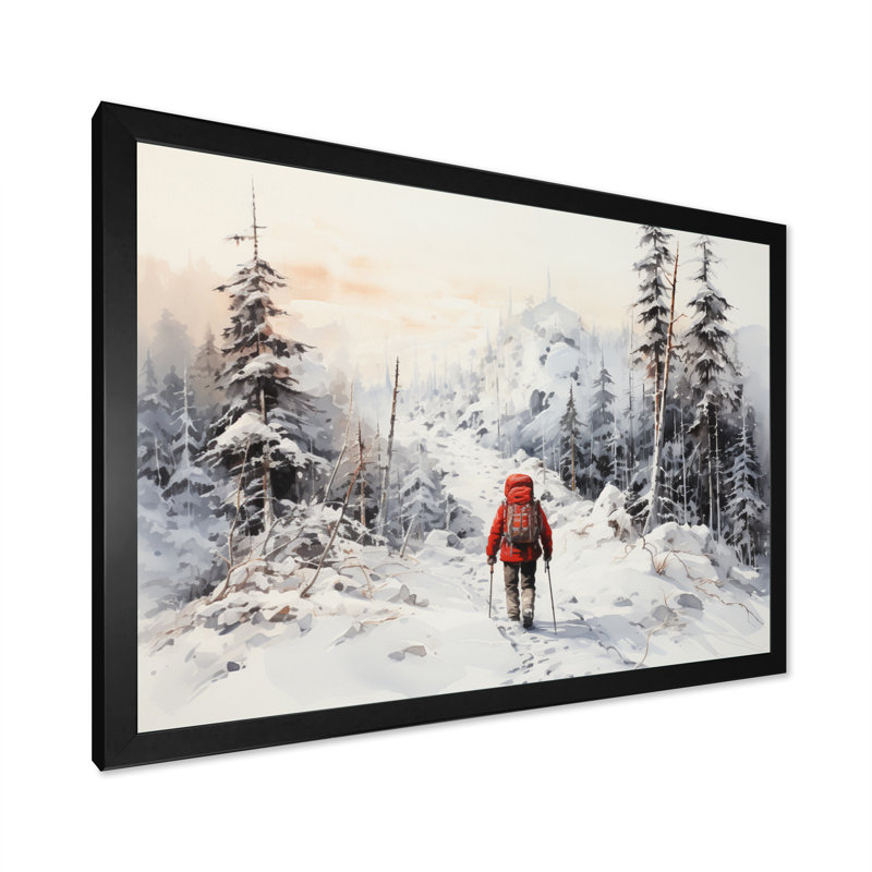 Randonnée arctique Alaska I - impression, H 16 po x l 32 po x P 1 po, Cadre photo noir