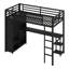 Système de lit mezzanine tout-en-un avec garde-robe, bureau et solutions de rangement intelligentes