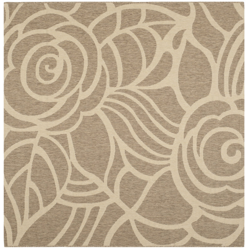 Tapis d'intérieur / extérieur Arneshia, Carré 6 pi 7 po