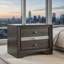 Table de chevet Matrix - gris
