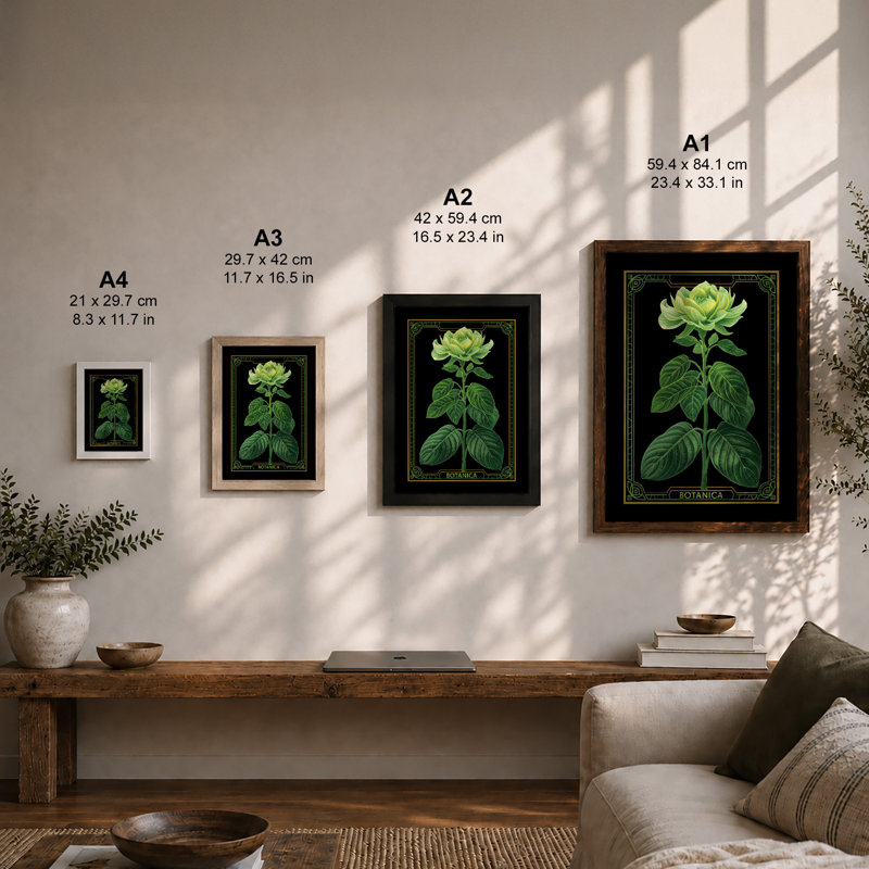 Botanica Botanical - Framed Print, Unframed, A2 - 59.4 x 42.0 cm