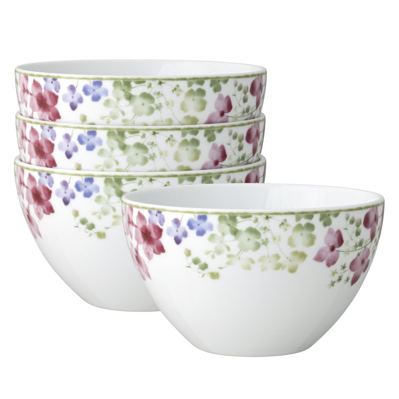 Bols à céréales Noritake Bloomington Road, 6 po, 29,5 oz, Blue/Green/Pink/Purple