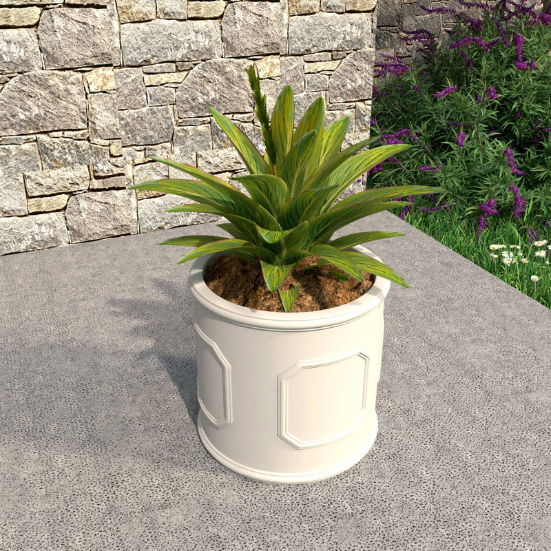Pot à fleurs Tarneshia, H 18 po x l 18 po x P 18 po, Blanc