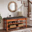 Faux Leather Upholstered Storage Bench