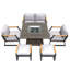 Evander Wicker 4 - Person Patio Conversation Set with Cushions