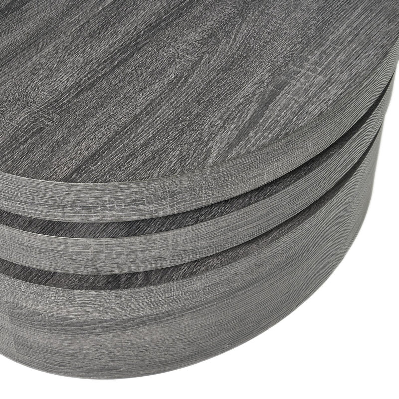 TABLE BASSE MODERNE ROTATIF - Noir mat