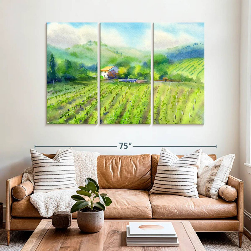 Alvord Vineyard Landscape, H 42 po x l 65 po