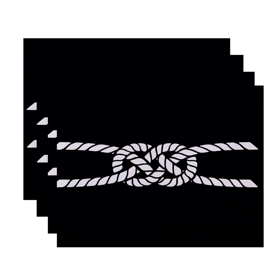 Hancock Polyester Nautical Rectangle Placemat (Set of 4) Breakwater Bay 