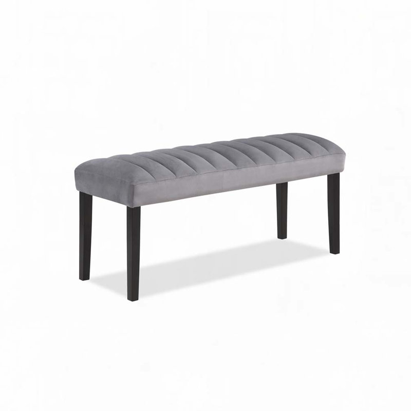 Banc de salle à manger en velours et tissu d'ameublement