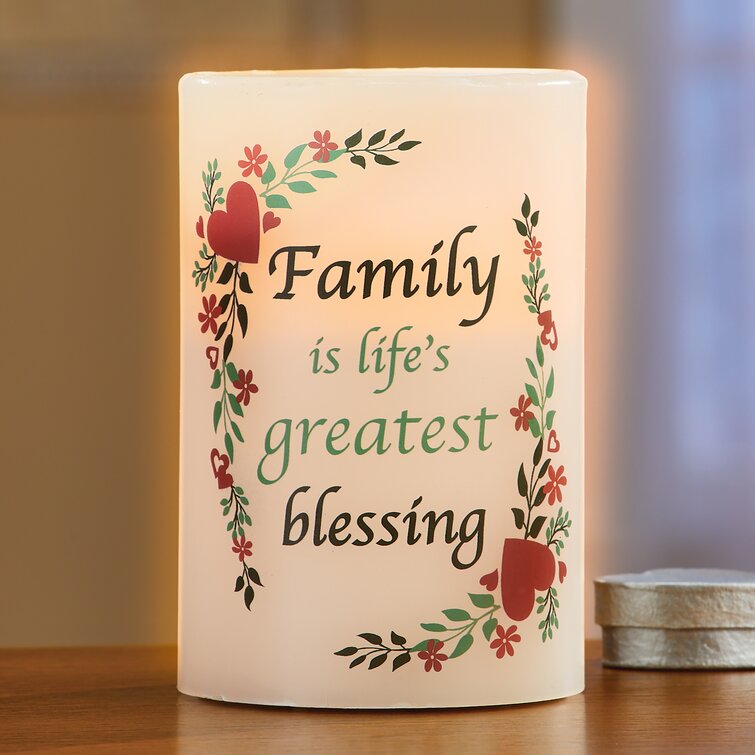 The Holiday Aisle® Greatest Blessing Unscented Flameless Candle 