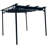 9,7 pi L 11,6 pi. D Pergola en acier avec auvent