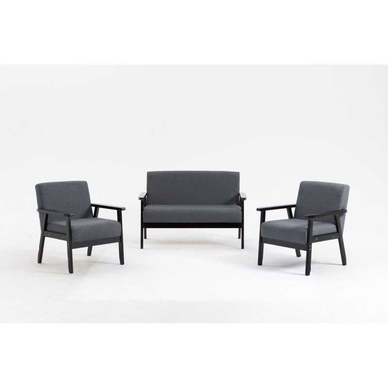 Ensemble de salon moderne avec canapé et 2 chaises Bahamas Modern