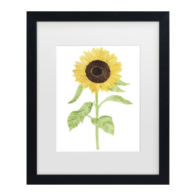 Art encadré avec tournesol Sarah Frances