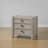 Beige 3-Drawer Nightstand with USB