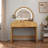 Makeup Vanity Table With Mirror Touch Screen Lighted Mirror, Dressing Table And Drawer