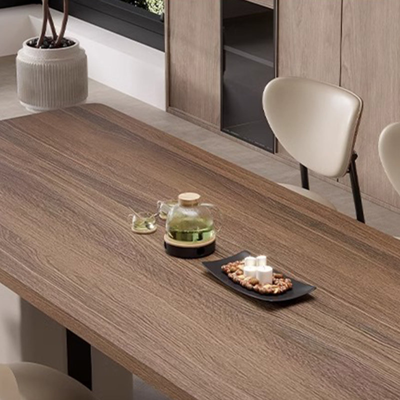 Table de salle à manger noire, H 29,52 po x L 78,74 po x l 31,49 po