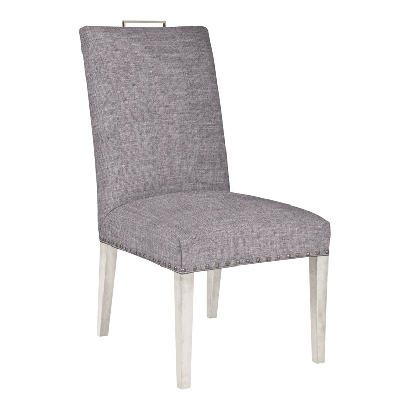 Chaise d'appoint Michael Weiss Everhart, Yes, Chenille nomade ardoise Crypton®, Casablanca
