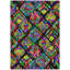 Machine Washable Indoor/Outdoor Christain ACN1327 Black Rug-102670164