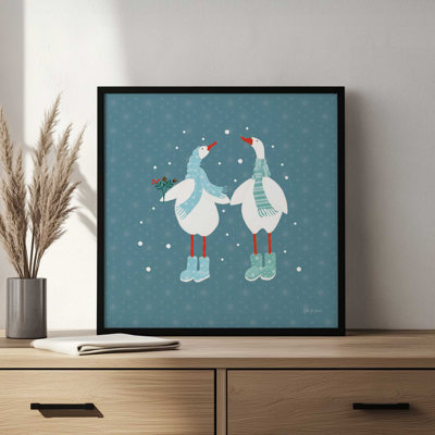 «Ducks in the Snow X» par Yvette St. Amant, reproduction d'art