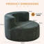 One Seater Compressed Round Curved Sofa Chair-2011588827