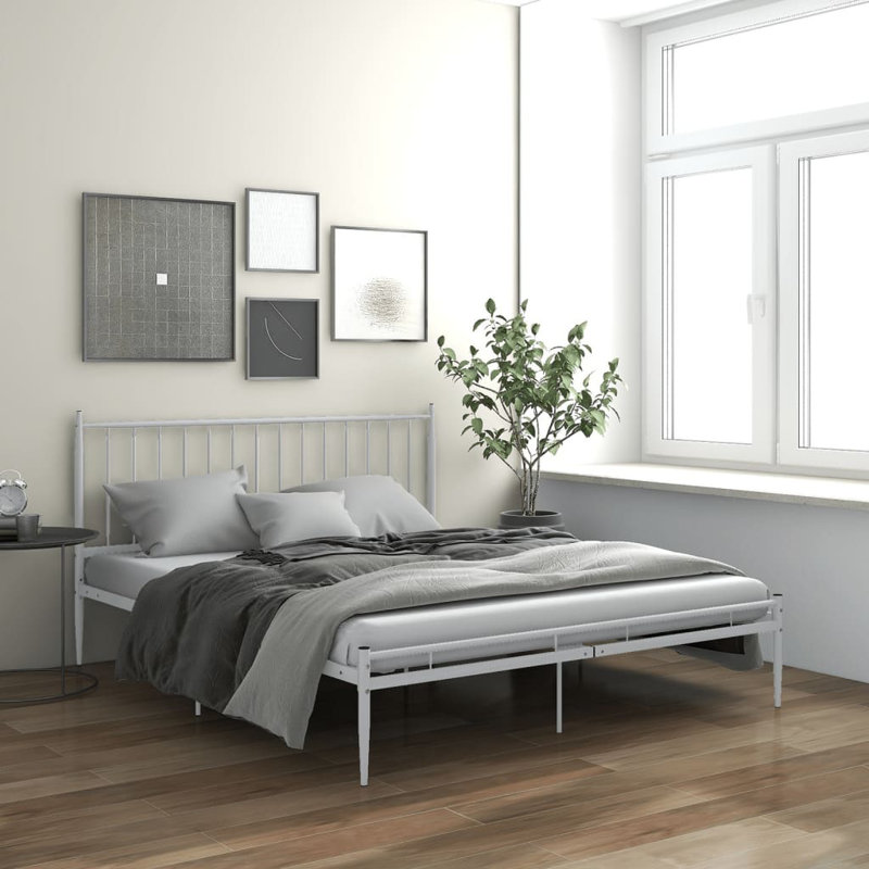 Mcneill Metal Bed, 180 x 200 cm, white