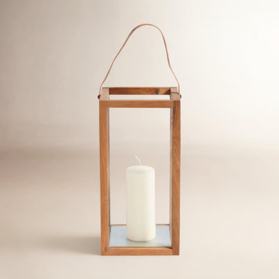 Wood Lantern Candle Holder