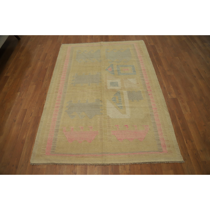 Tapis tissé à la main en laine Kilim