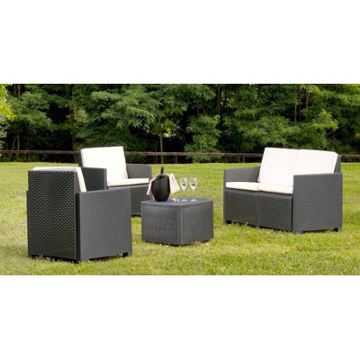 Dorielle 4 Seater Rattan Sofa Set