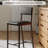 Set of 2 Upholstered Dining Chairs with Curved Backrest, Modern Kitchen Chairs with 26" Metal Legs & 330lb Capacity