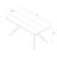 Muhsina Cross Leg Rectangular Dining Table-1766639162-1750432870
