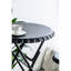 Table d'appoint 57,5 x 23,6 x 39,8 po avec deux sièges, construction en fer, accessoire de style industriel et sièges, 57,5 x 23,6 x 39,8 po, pièce de décoration
