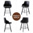 Swivel Upholstered Bar Stool with High Backs-1153204993-1153204998-1152699291