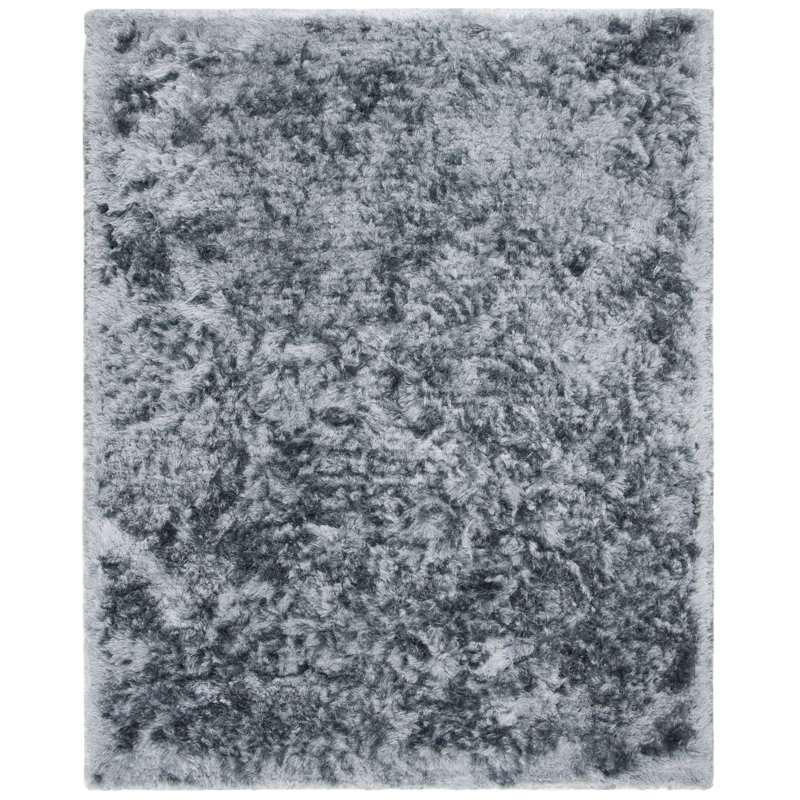 Morrell Hand Tufted Shag Solid Color Area Rug, Rectangle 9 pi x 12 pi